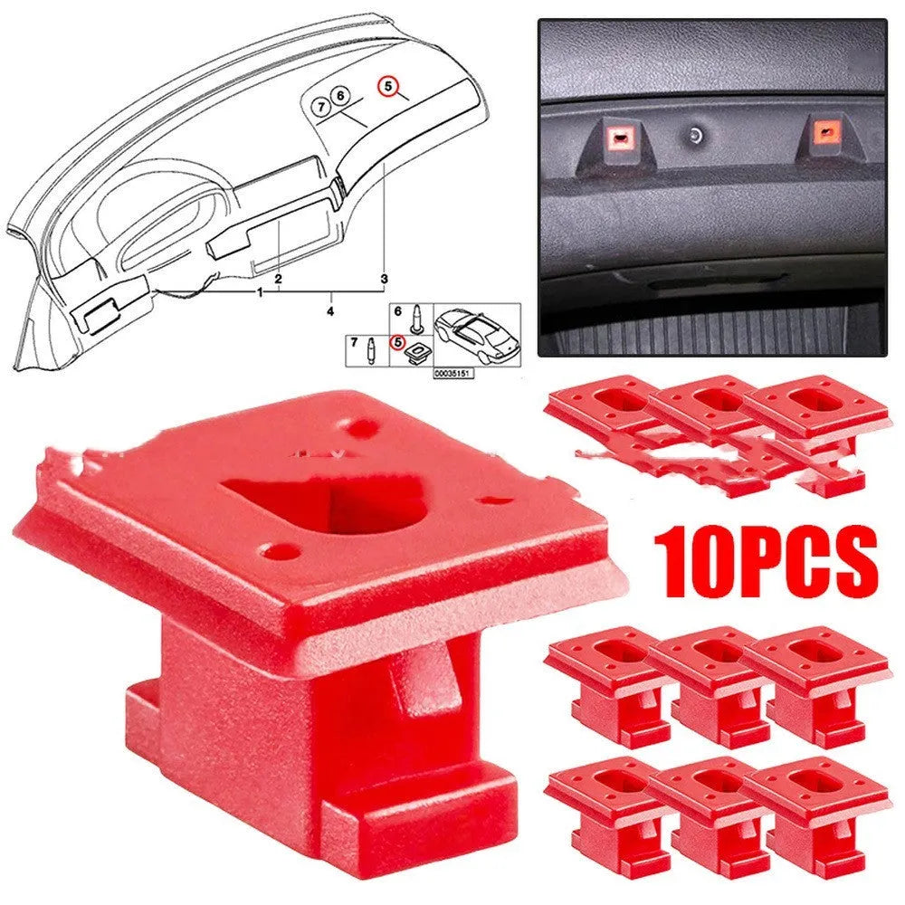 BMW interior plastic snap clips for door trim panel attachment, 10-piece pack