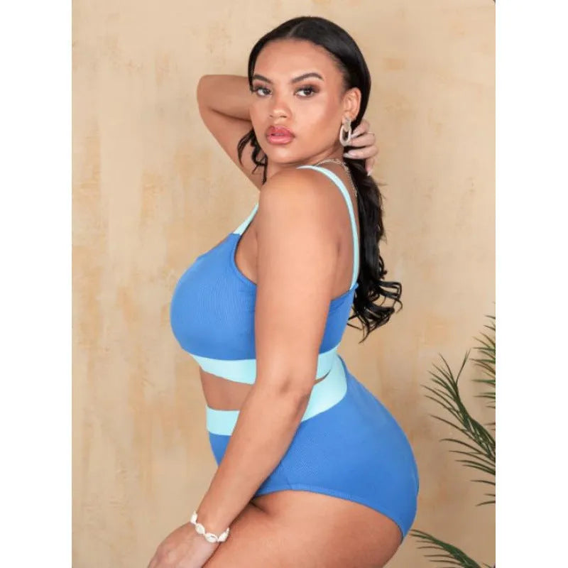 A women's high waist one-piece swimsuit with a split brief, shown in its available colour.