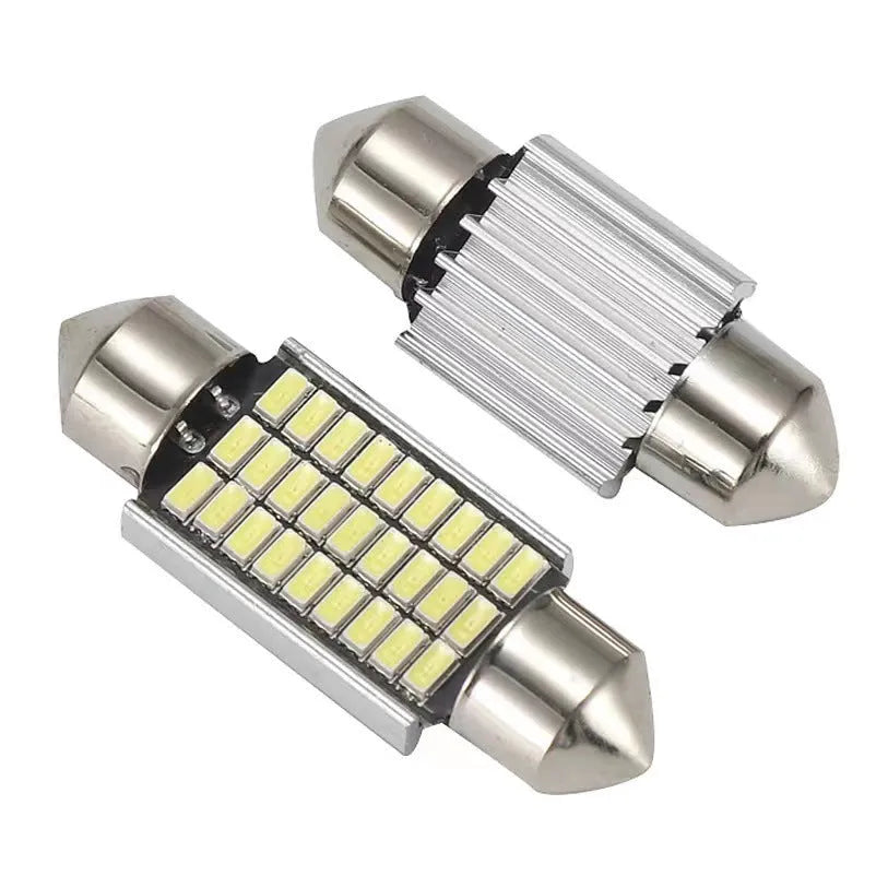 White aluminium car roof light with double tip decoding design for 12V vehicle systems
