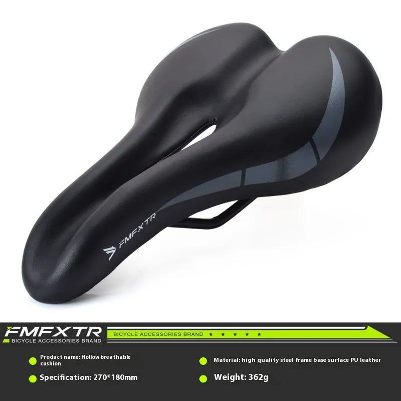 Bicycle saddle cushion accessory with 3147 hollow pattern measuring 270mm by 180mm