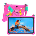 Sapphire blue silicone protective case for 7-inch children's tablet with flat strap