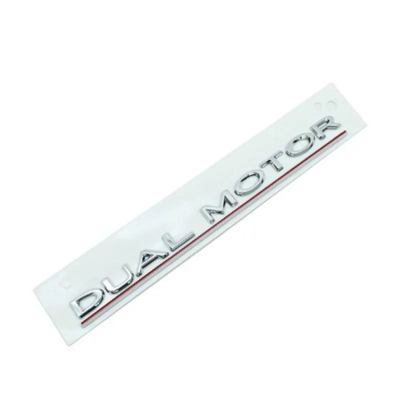 Tesla Model 3 black and red ABS plastic performance letter bumper sticker