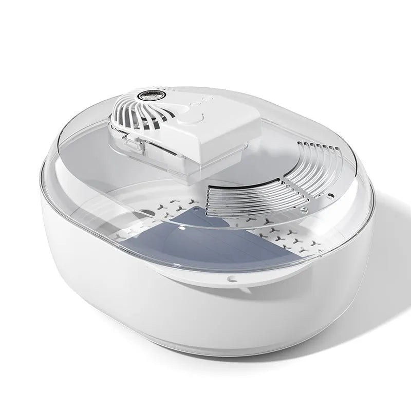 Household aluminium quick defrosting plate device on a kitchen countertop.
