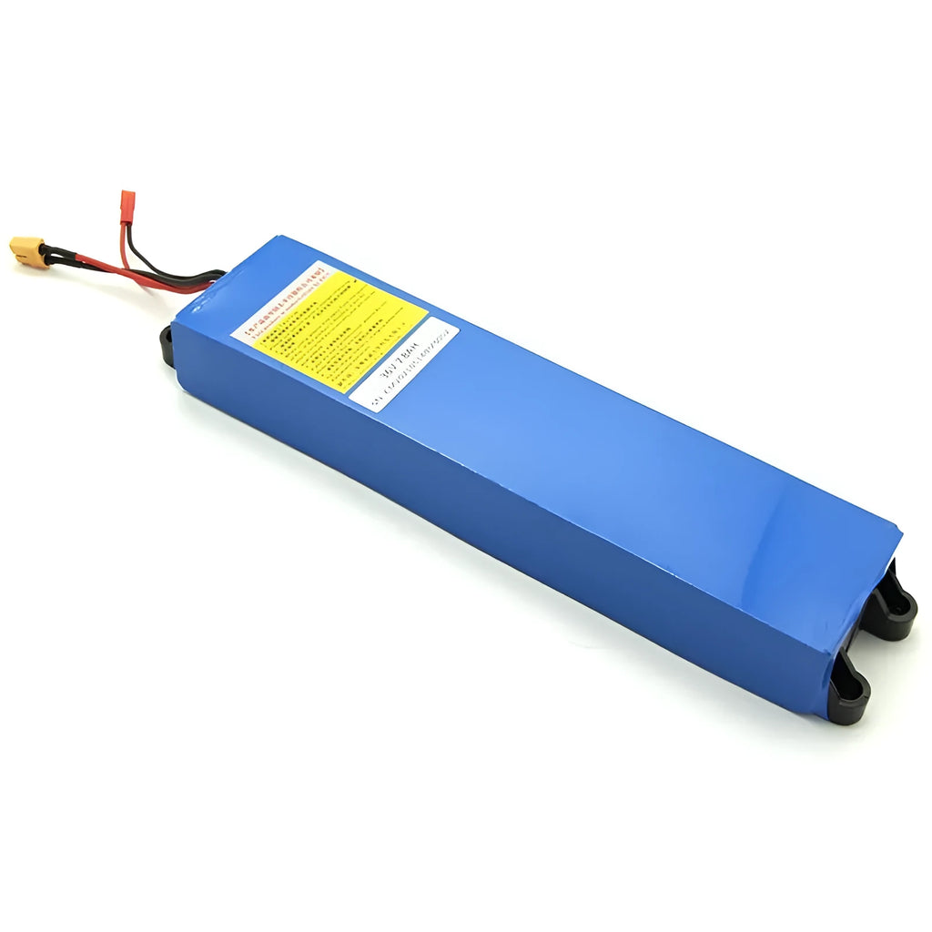 36V lithium-ion battery pack for an electric scooter with 10.4Ah, 7.8Ah, and 6.6Ah capacity options.