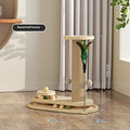 Solid wood cat scratching post climbing frame with interactive turntable in various style options