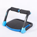 Mini multifunctional abdominal device in sky blue and red colours for home fitness