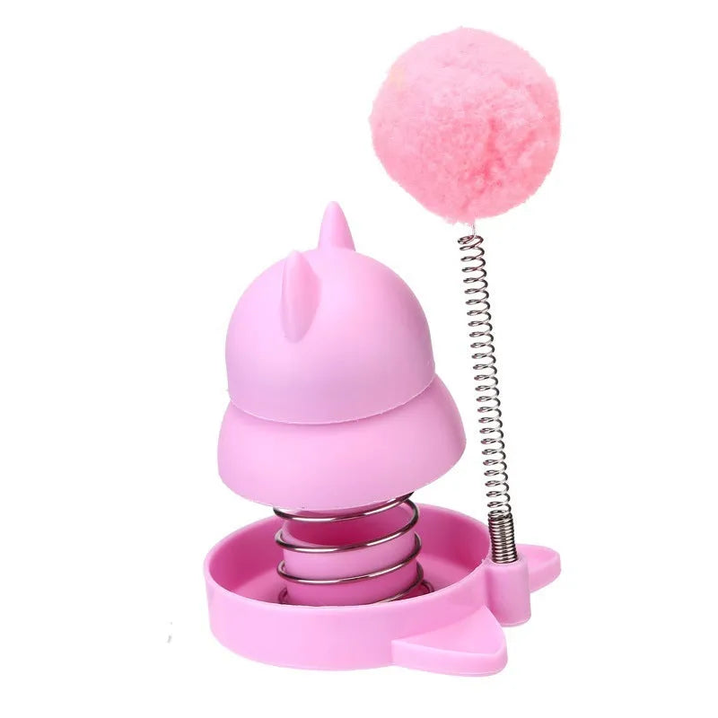 Blue, orange, and pink Lucky Cat Mint Ball toys measuring 55mm with textured surfaces for feline enrichment