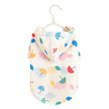 Colourful cartoon umbrella pattern polyester raincoat for a dog or cat.