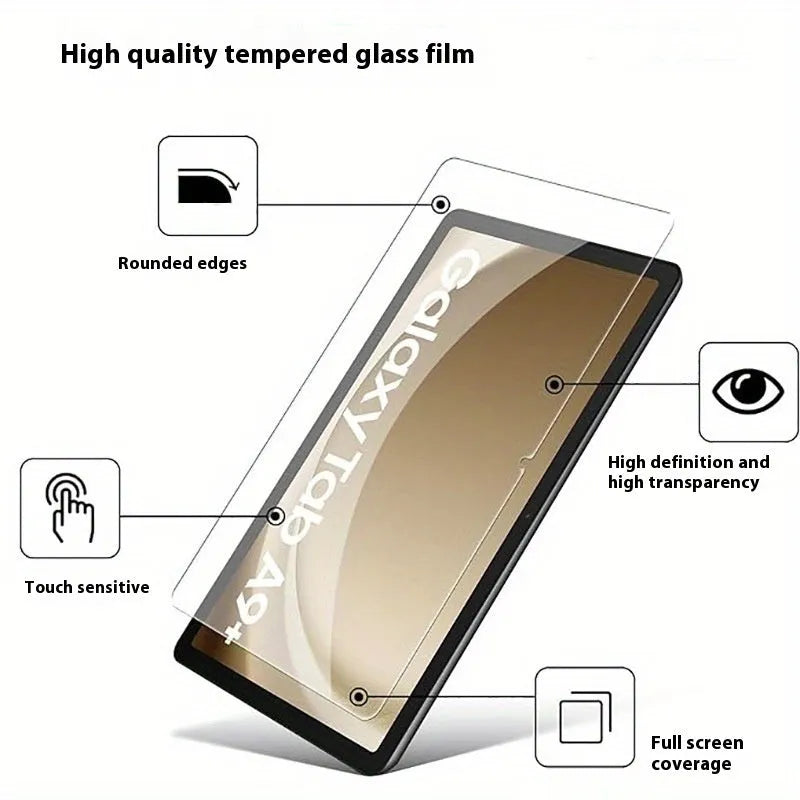 Samsung tablet tempered glass screen protector HD straight edge and 2.5D arc edge designs
