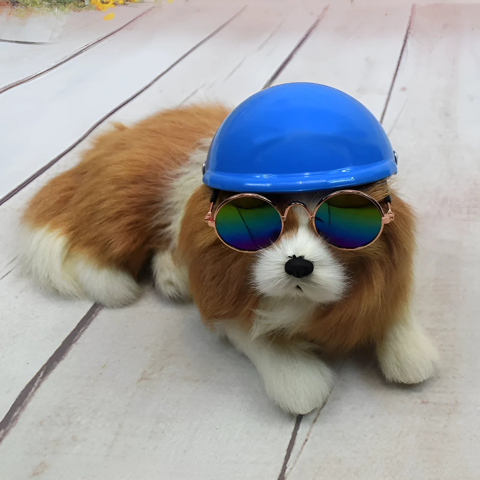 A pink plastic dog helmet cap showing its rigid shape and solid colour, sized for a small dog.