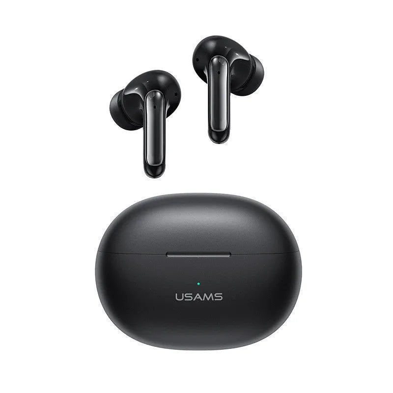 Wireless in-ear sports gaming headset in gradient blue colour showing earbud design.