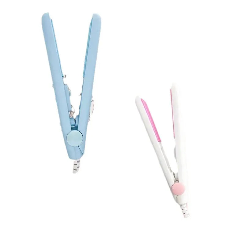 Mini hairdressing splint and storage box for styling bangs, available in blue, pink, purple, white, or yellow.