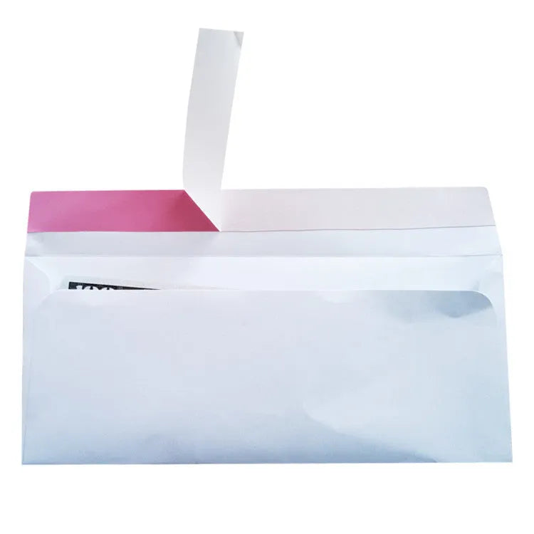 Blue confidential security envelope with self-adhesive anti-opening packaging measuring 105mm by 240mm
