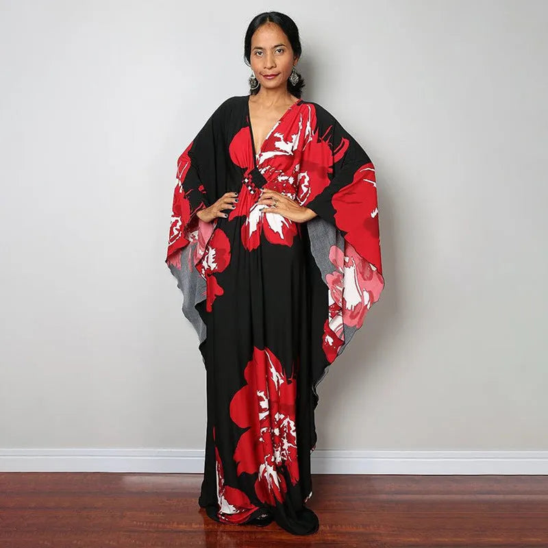Women's loose chemical fibre blend sun protection robe bikini cover up