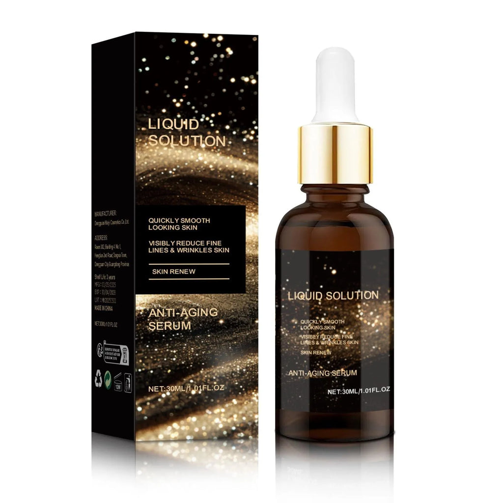30ml bottle of facial moisturising and nourishing liquid care solution with hyaluronic acid.
