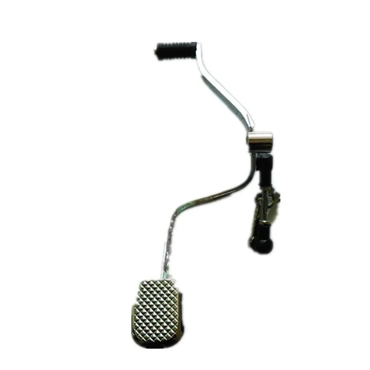 Metal motorcycle gear lever for GS125, 300mm long with coarse and fine teeth.