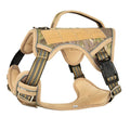 Oxford cloth tactical dog chest harness in camouflage colour for search and rescue working dogs.