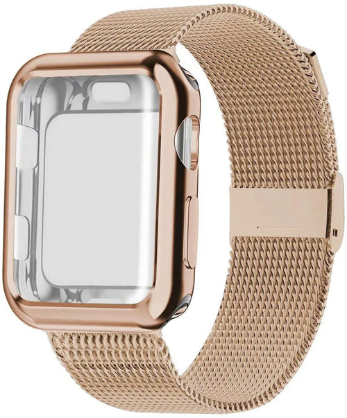 Apple Watch magnetic Milan metal band in multiple colours with magnetic clasp and included watch case