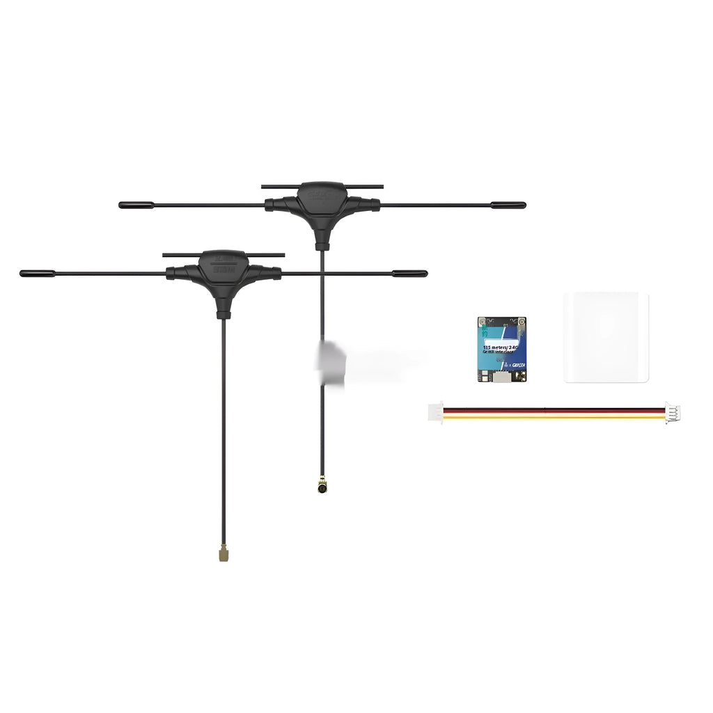 FPV dual-frequency ELRS 915M and 2.4G receiver base station with antennas and accessories