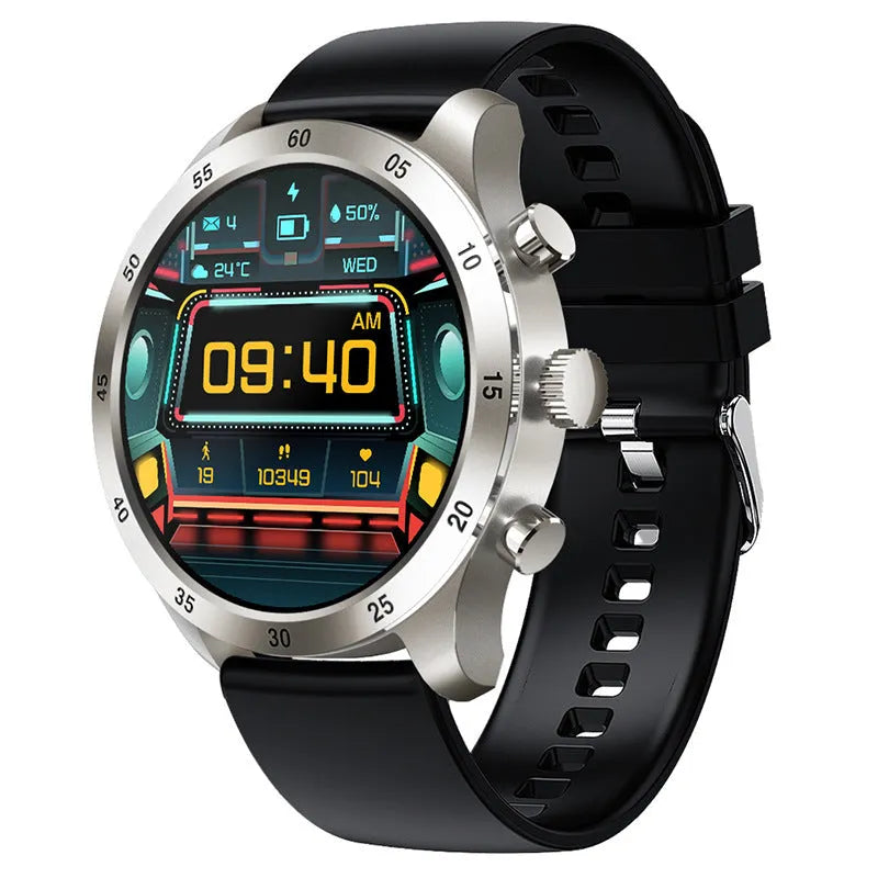 Bluetooth smart watch for Apple iOS with heart rate monitoring and multiple strap options