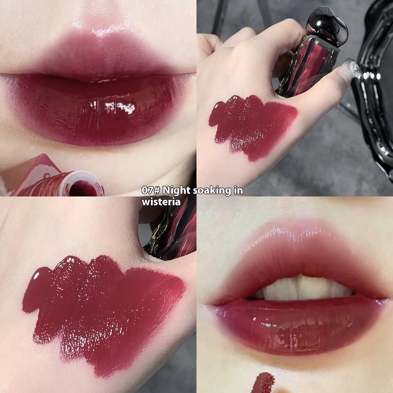 Glacier Lava Lip Lacquer mirror makeup gloss with seven colour options