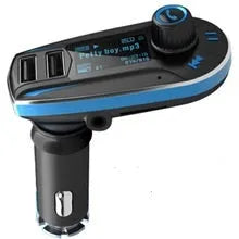 BT618C vehicle Bluetooth MP3 player with LCD screen showing track information