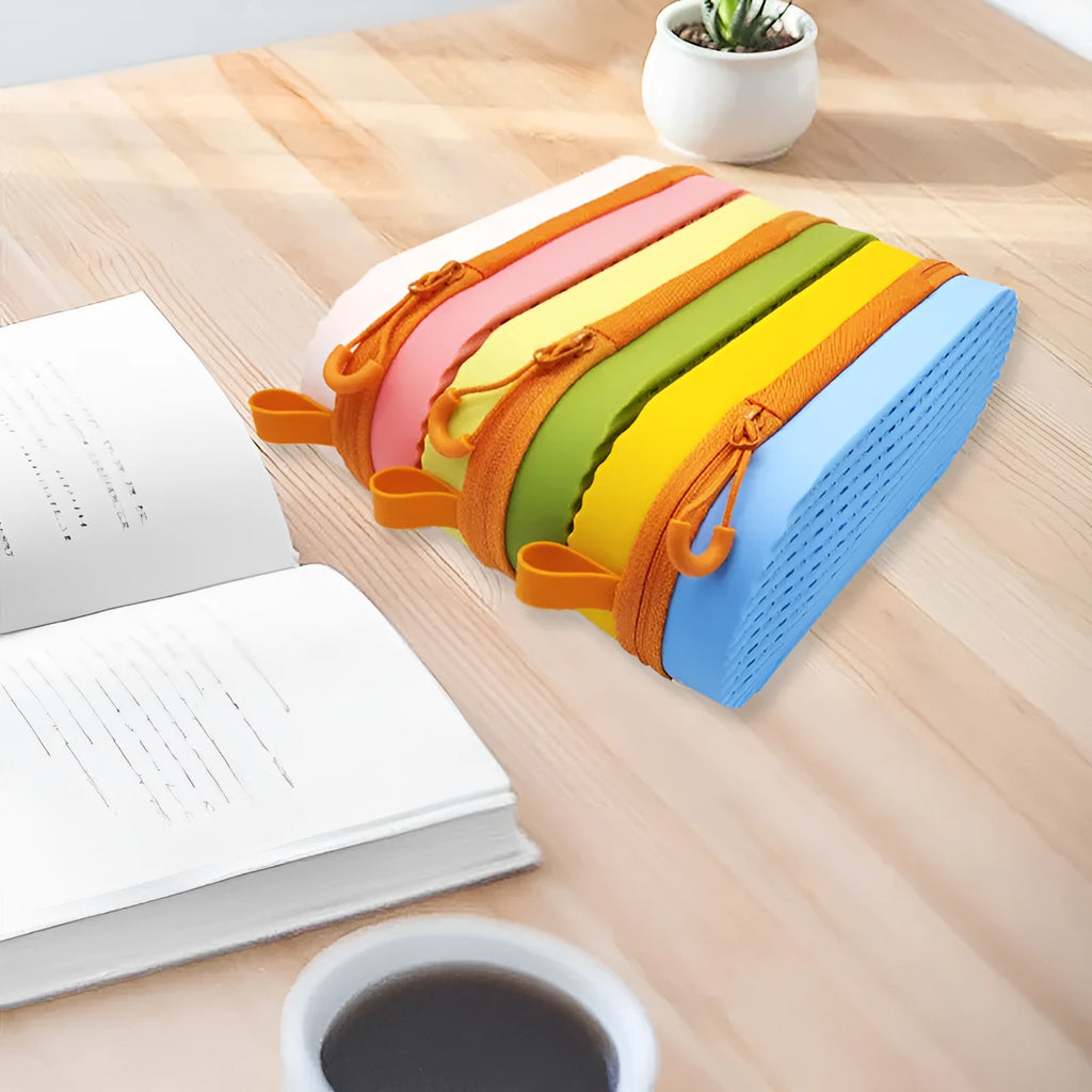 Silicone glasses case in multiple colours measuring 200mm by 80mm by 50mm with long hand style