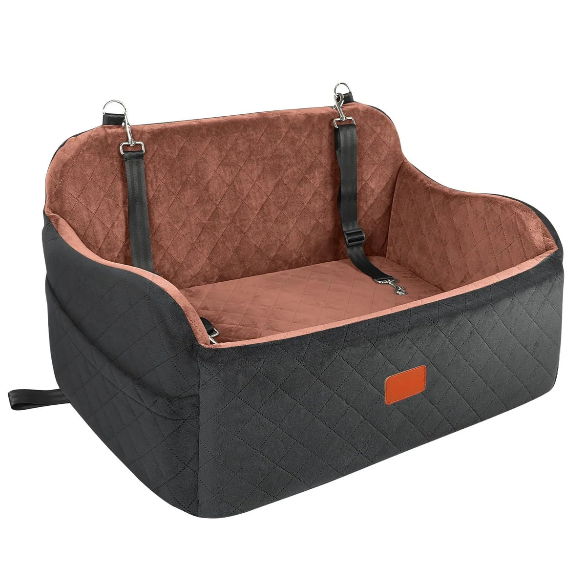 Car rear dog kennel 76x48x38cm in washable cloth, available in grey, green, black, black and grey, or dark brown