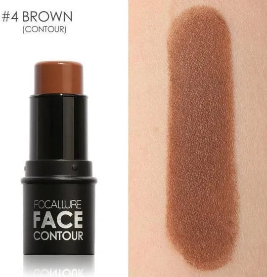 Cream highlighter makeup compact for face contouring in four available shades