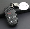Carbon fibre pattern silicone protective case for Dodge Chrysler Fiat car remote key