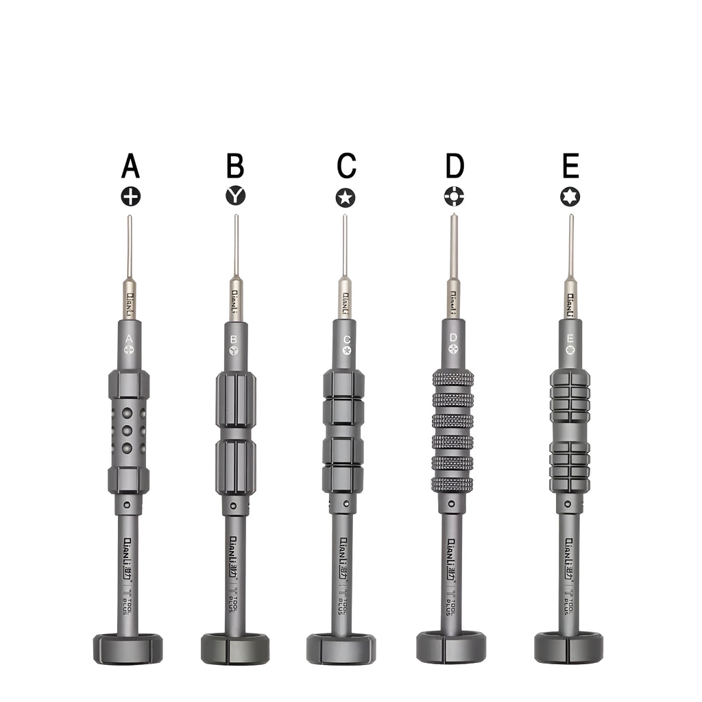 Precision screwdriver with grenade-shaped aviation alloy handle and T2 cross triangle tail bit