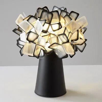 Nordic style bedside decorative table lamp with metal holder in multiple colour options