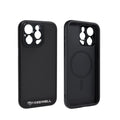 Black compatible phone case for iPhone 13, 14, and 15 Pro and Pro Max models