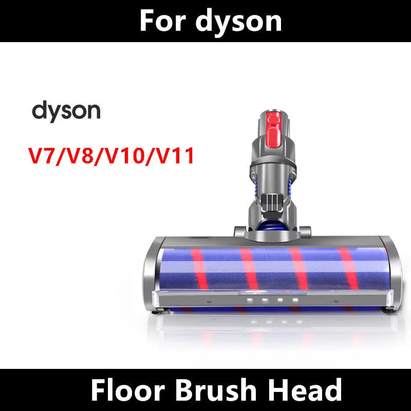 Dyson V7 V8 V10 V11 replacement electric floor brush head with soft velvet roller bar