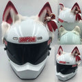 ABS plastic animal ear helmet ornaments with matching tail on motorcycle helmet