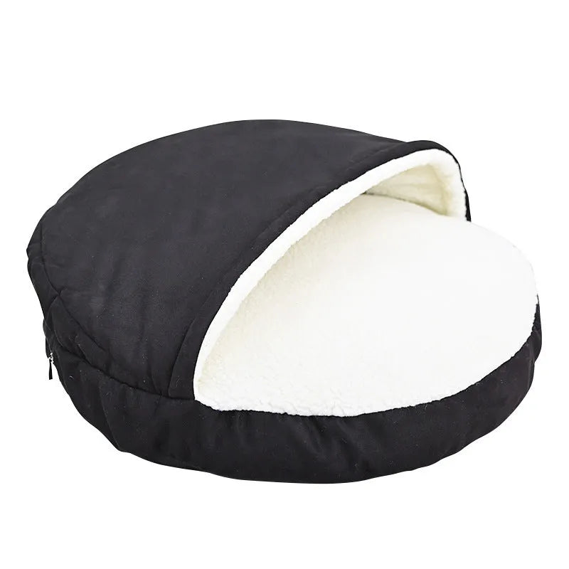 Brown and grey removable washable cloth dog kennel in S and M sizes