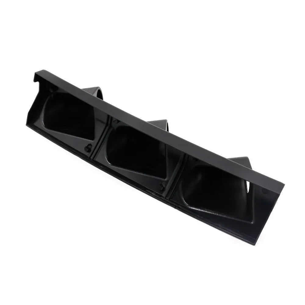 Black ABS three-hole car instrument stand for 52mm gauges in right-hand drive vehicles