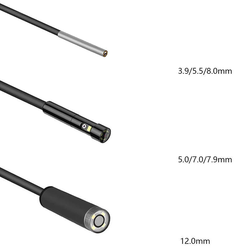 Handheld industrial endoscope with 4.5-inch screen and 5.5mm camera for automotive pipeline inspection