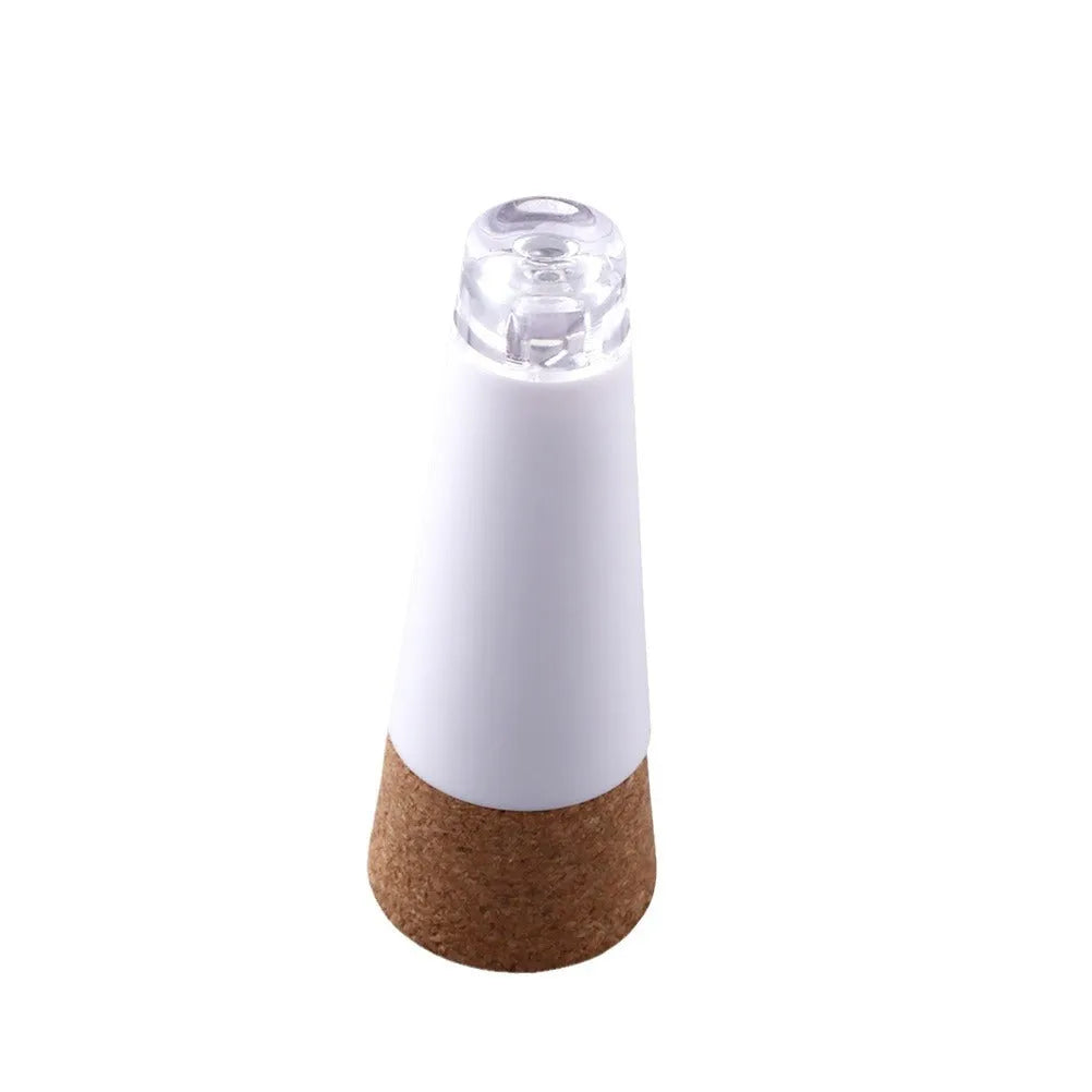 Plastic rechargeable LED bottle cap light with 15 beads for holiday decoration