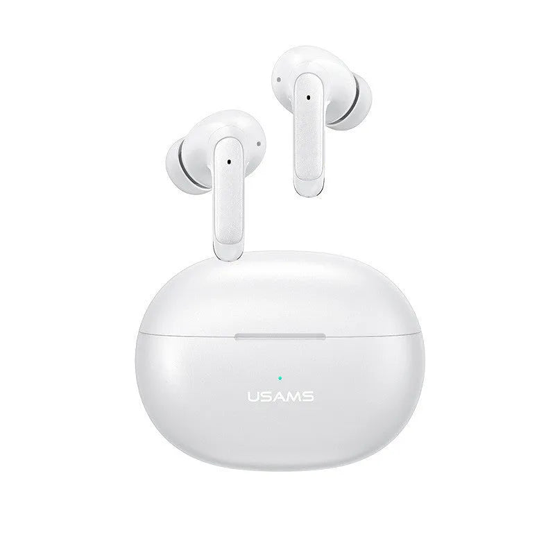 Wireless in-ear sports gaming headset in gradient blue colour showing earbud design.