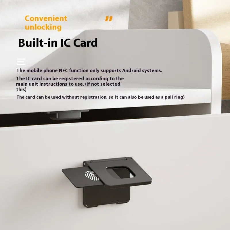 F079 electronic invisible drawer and wardrobe lock with punch-free installation