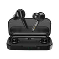 Black and white TWS wireless Bluetooth earbuds with an IPX5 waterproof rating.