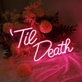 A 400mm LED neon light shaped like a letter, glowing in a chosen colour, with a USB cable for power.