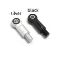 16mm aluminium alloy motorcycle shock fork conversion round head in black and silver.