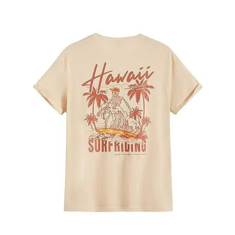 Printed men's short sleeve sports T-shirt with digital pattern design on polyester fabric.
