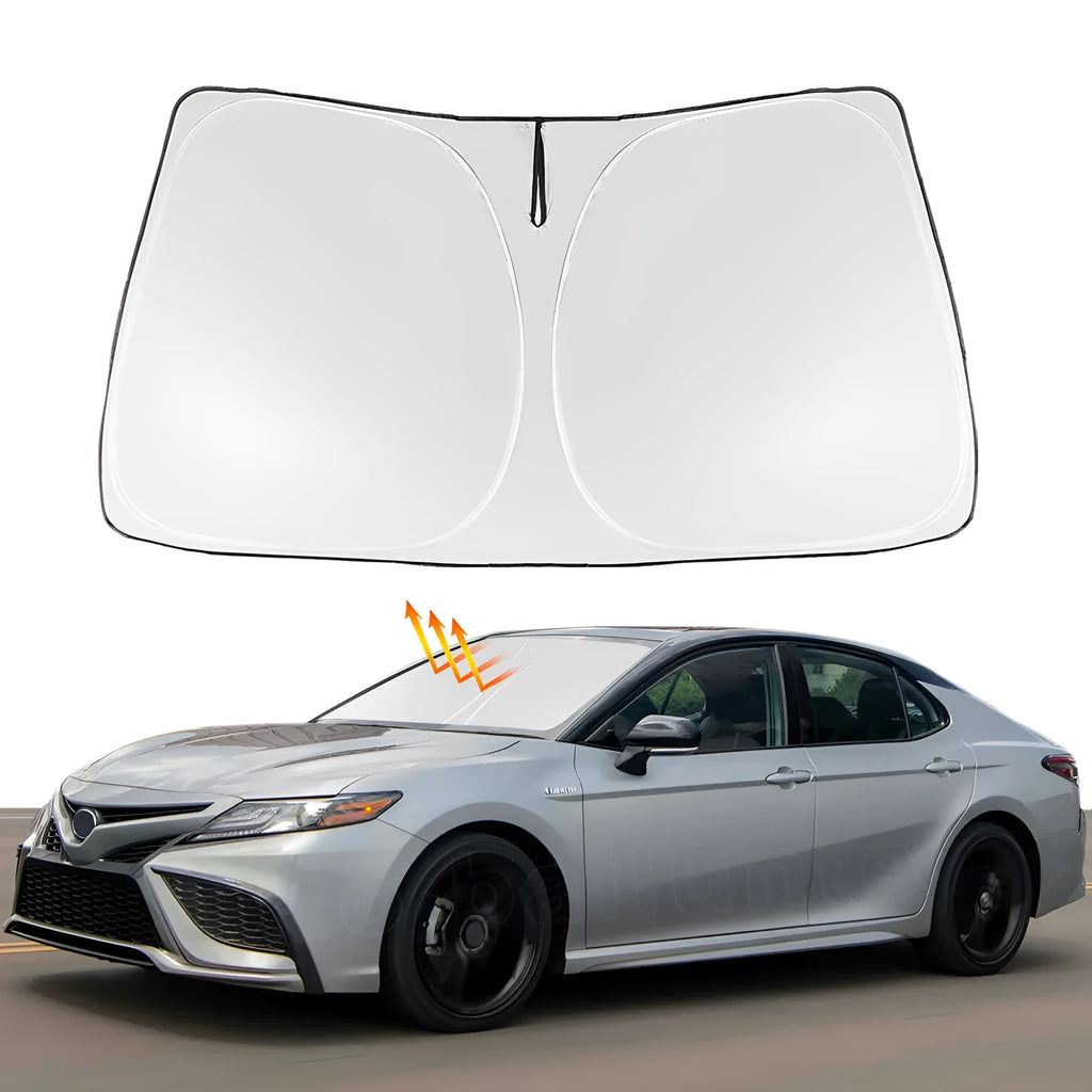 Silver car windshield sunshade for Toyota Noah XOVY 90 series vehicles