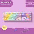 Coloured sugar cat design mechanical keyboard with Gateron piano switches and Bluetooth connectivity