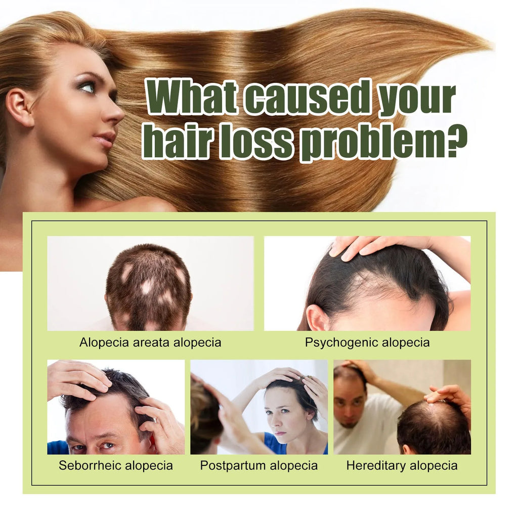 60ml bottle of anti-fall repair hair care essential oil for dry, brittle hair