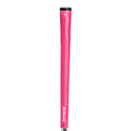 TPE material golf club replacement grip shown in multiple colour options including pink, red, blue, and two-tone designs.