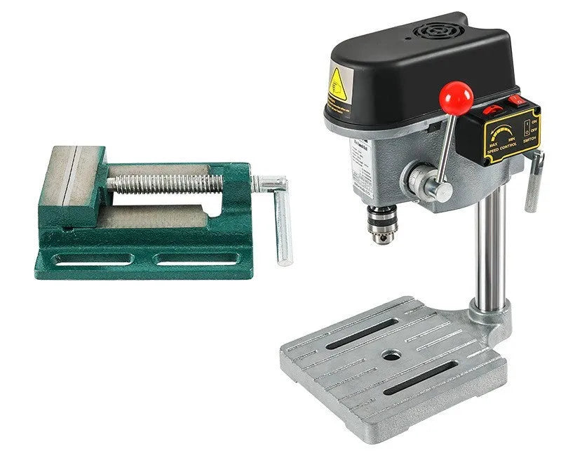 1050W mini bench drilling machine with cross bench pliers on workbench